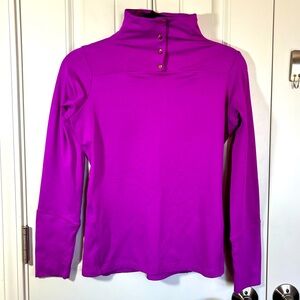 Nike Golf Dryfit Purple Funnel Neck Performance Pullover Shirt Size Extr…